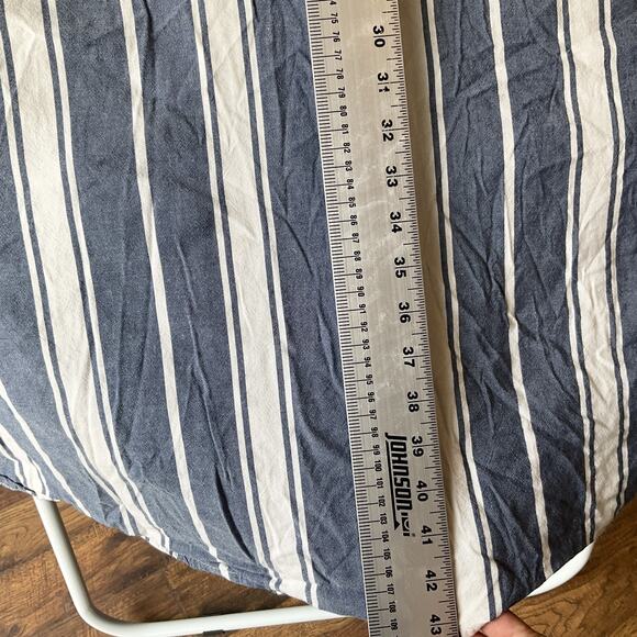 Old Navy Women Midi Dress M Blue Striped Sundress Sleeveless Cami Pockets - Picture 7 of 10